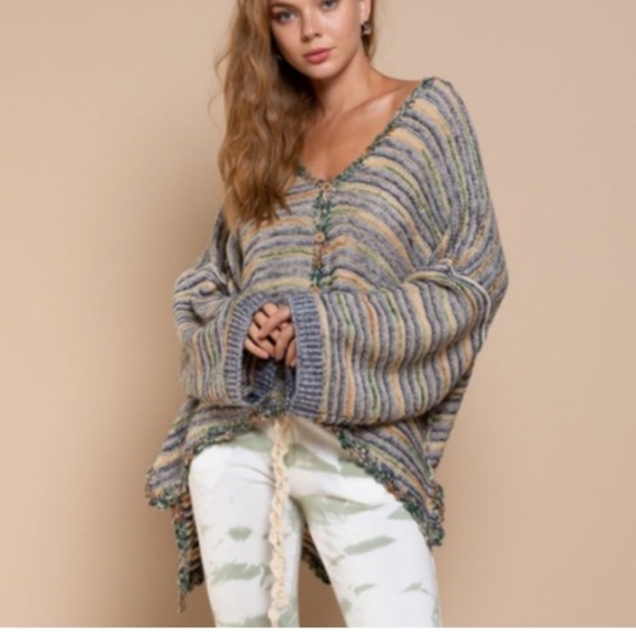 🐑POL Clothing Hi Lo Oversized Lounging Sweater - Picture 15 of 16